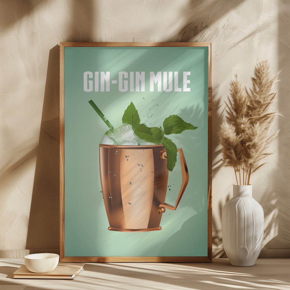 Gin Gin Mule Copper Poster