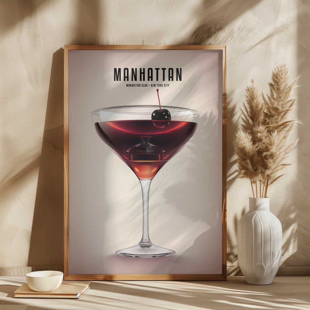 Manhattan Cocktail Poster