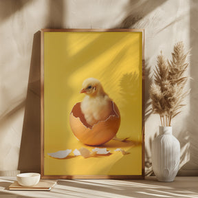 Hatched chicken Poster