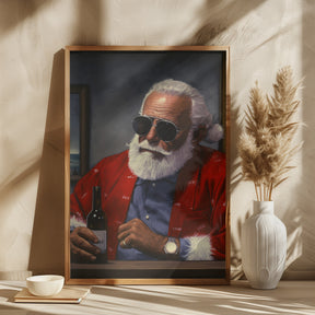 Sun Tan Claus Poster