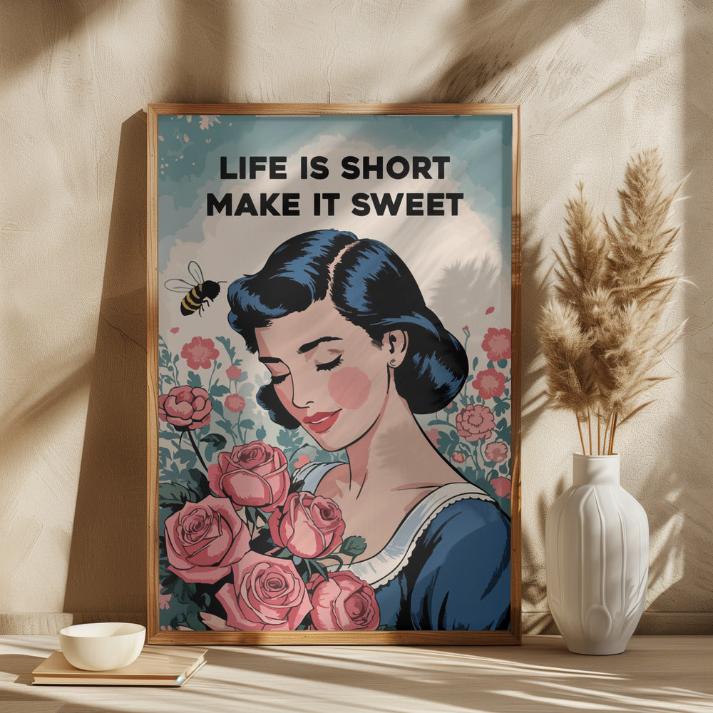 Life is short, make it sweet Poster