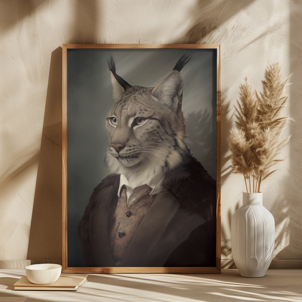 Lynx Portrait Poster