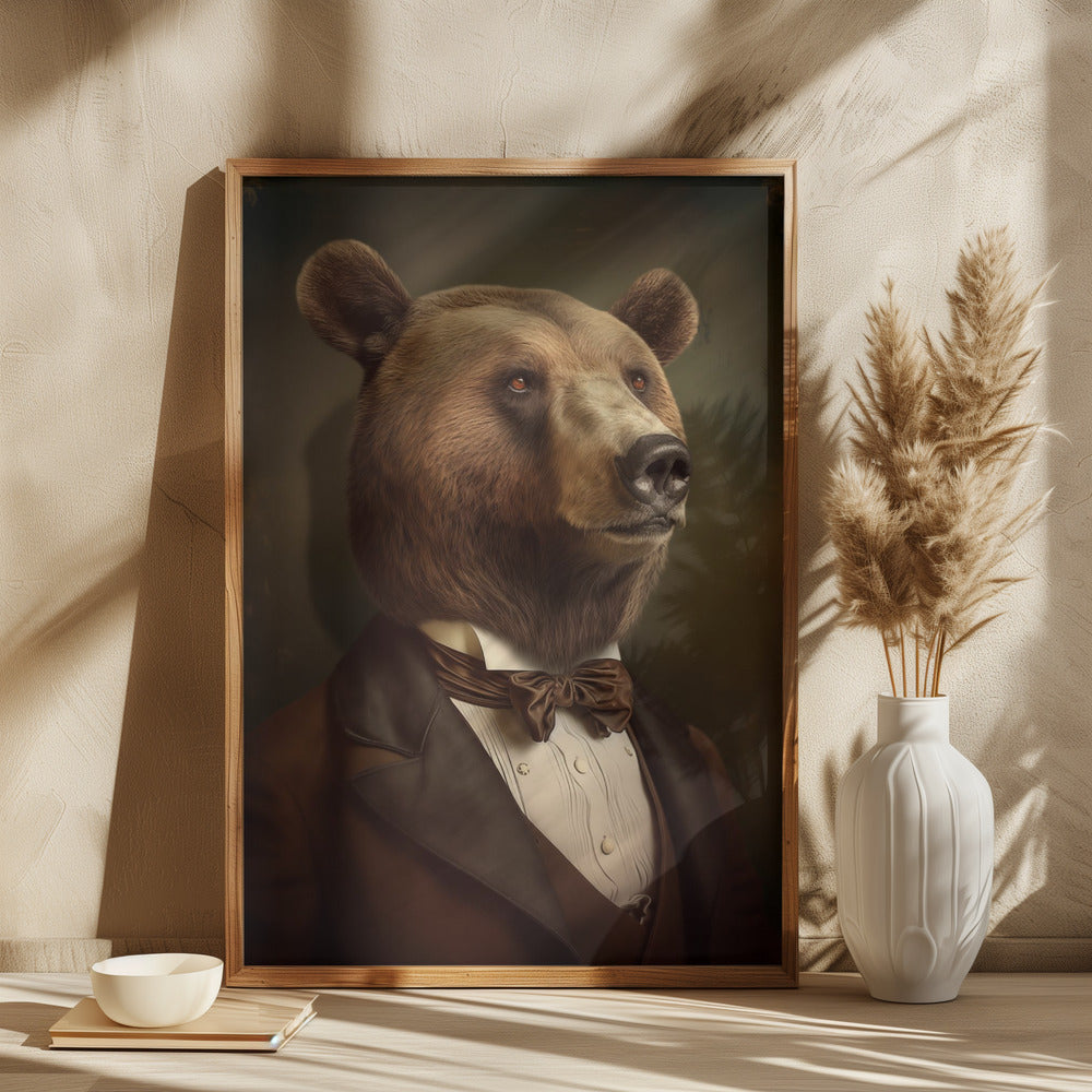 Bear Portrait Poster