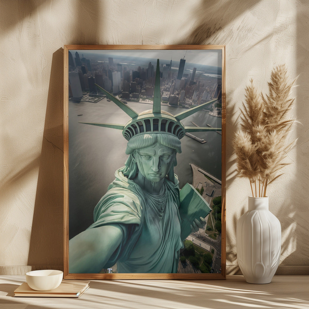 The Statue of Liberty Selfie Poster