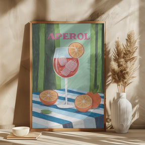 Aperol Spritz Cocktail Poster