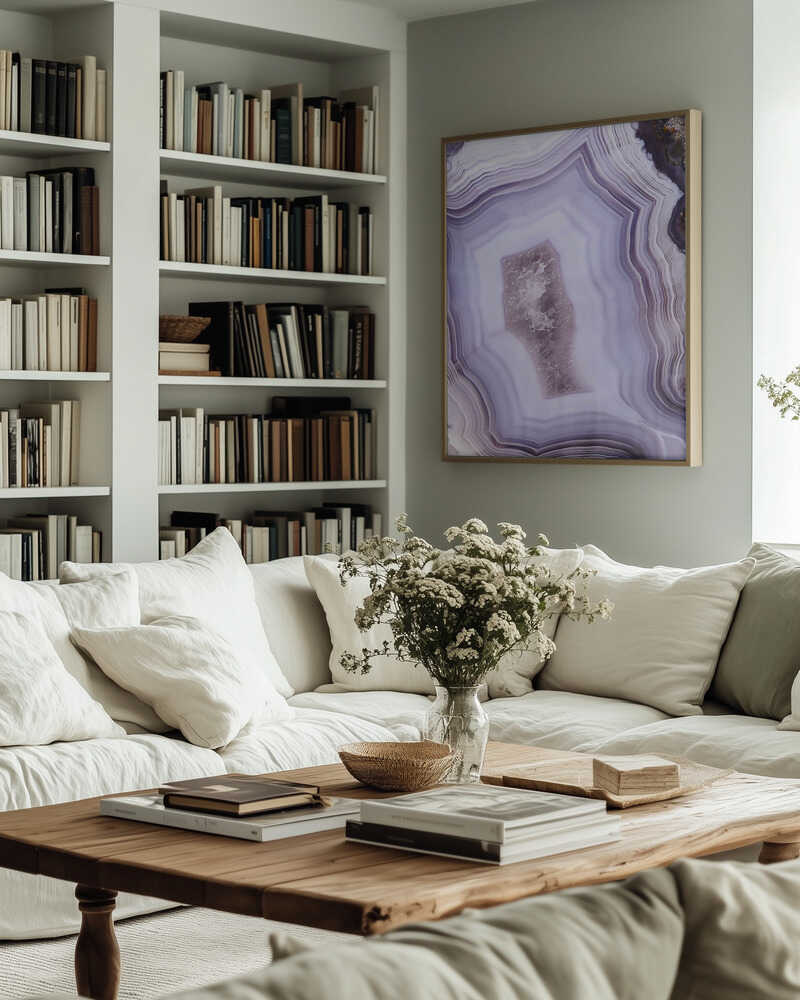Purple Agate Poster