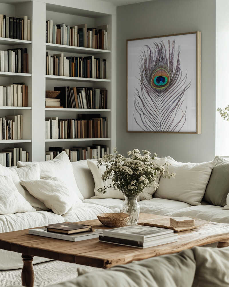 Peacock Feather Poster