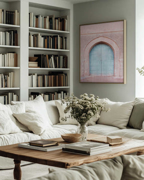 Turquoise Door Poster