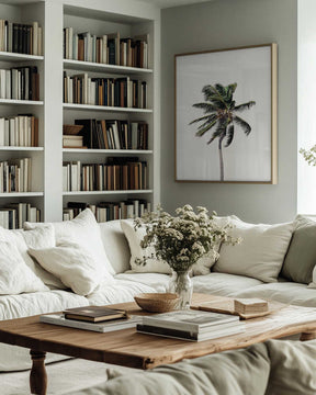 Windy Palm Tree Poster