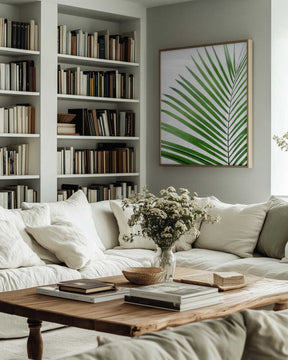 Green Palm Leaf Poster