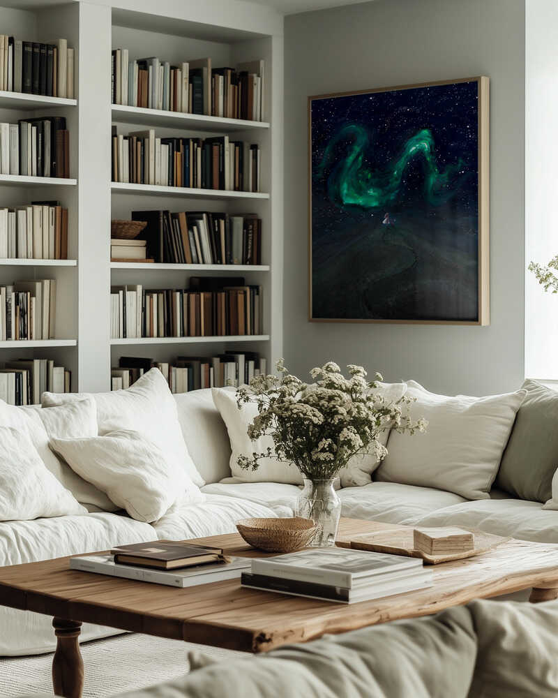 Under the Northern lights Poster