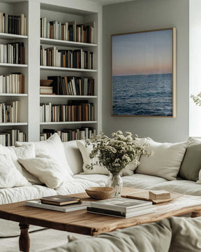 Amalfi Sunset Coast Sailing | Italy Travel Photography Poster