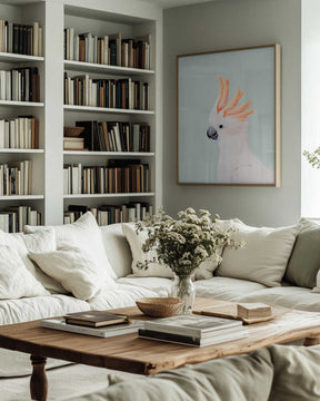 Cockatoo on Mint Poster