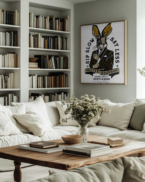 Mister Bourbon Jackalope In Smoking Jacket Poster