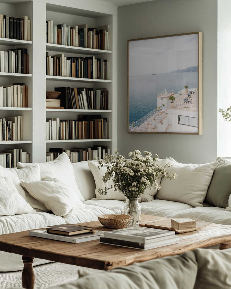 Terrace at the Amalfi Coast Poster