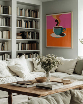 Coffee Steam Poster