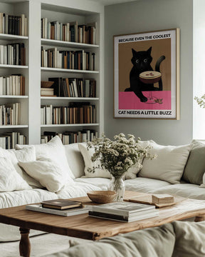 A4 Cat & Espresso 01.png Poster