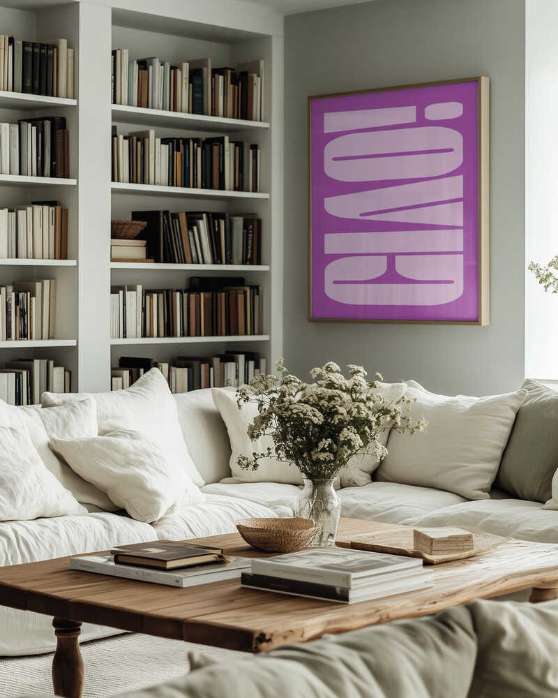 Bold Purple Typework Poster