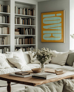 Mint Orange Harmony Poster