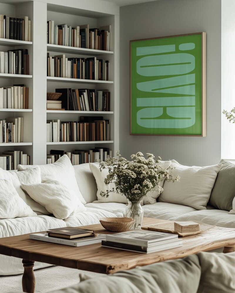 Green Tone Illusion Poster