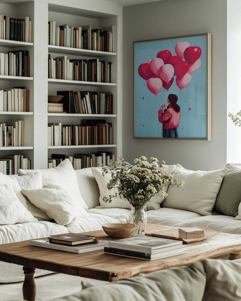 Love Balloons Flight Poster