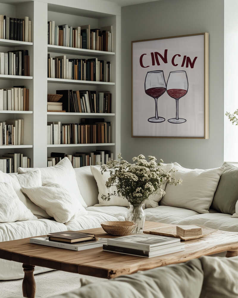 Wine Toast Duo Poster