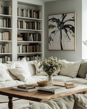 Abstract Palm Tree Poster