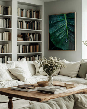 Rain Kissed Leaf Poster