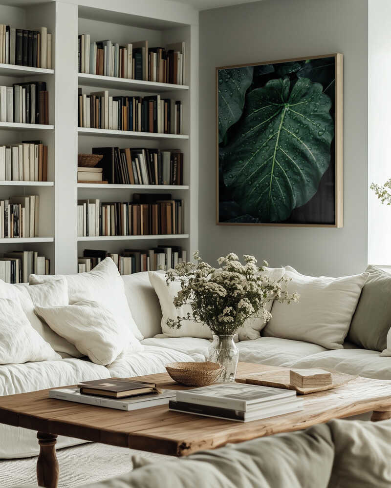 Rain Kissed Leaves Poster