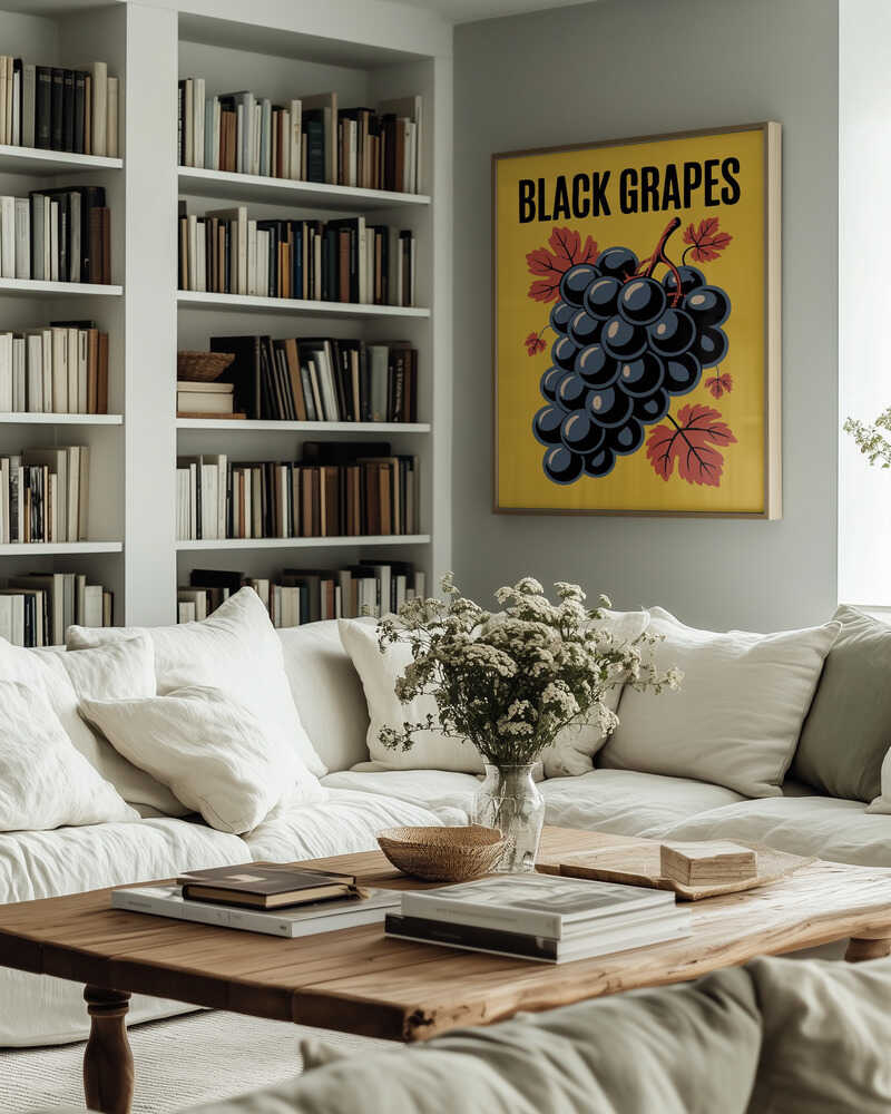 Grapes &amp; Leaves Poster