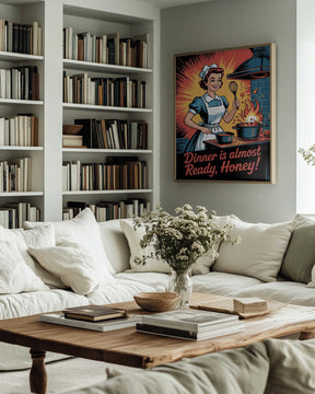 Retro Kitchen Whirl Poster