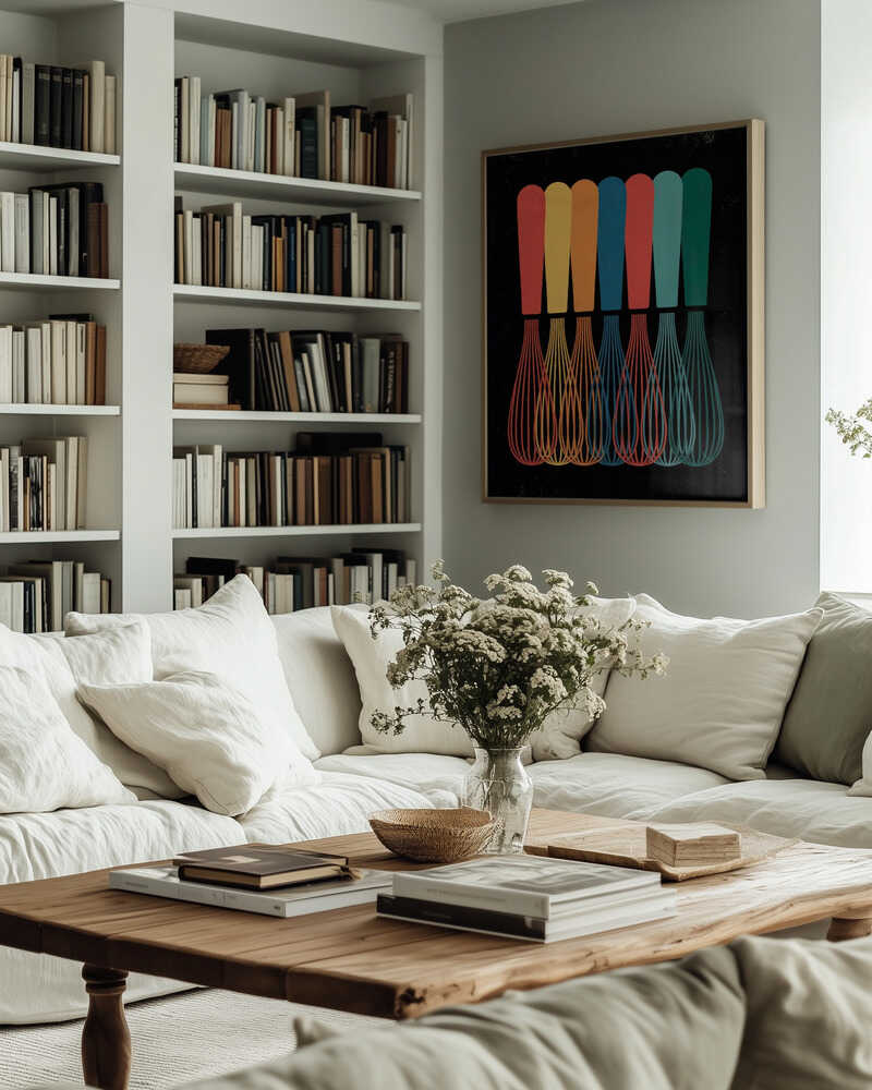 Vibrant Whisks Poster