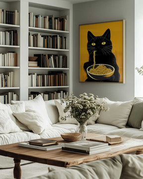 Noodle Cat No 2 Poster