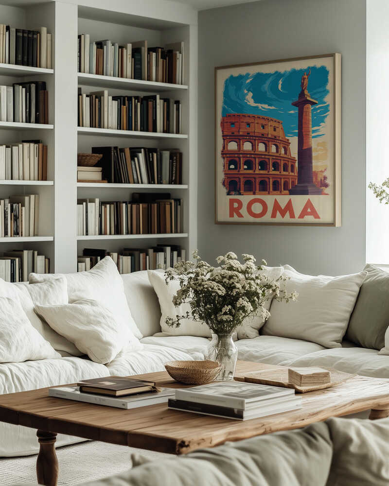 Roma Vintage Travel Poster Poster