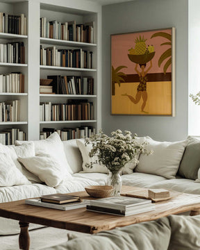 Tropical fruit at the beach Poster