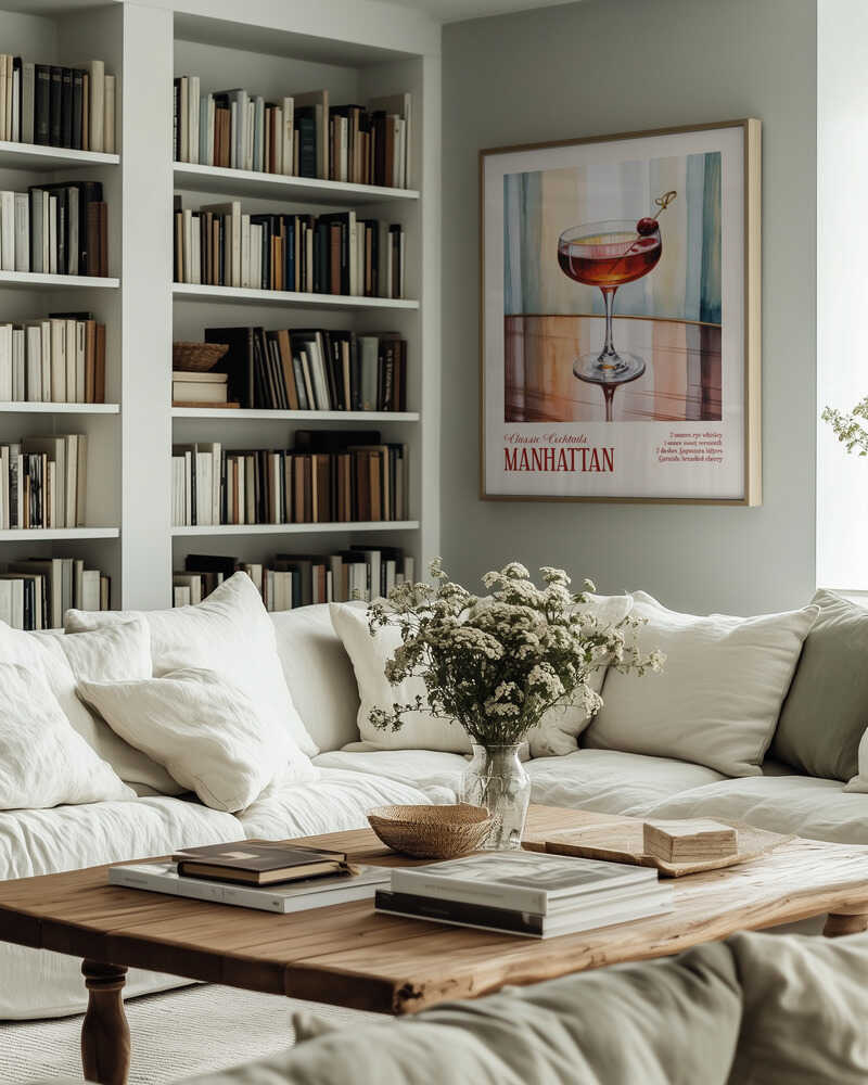 Classic Cocktails - Manhattan Poster