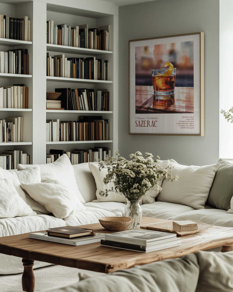 Classic Cocktails - Sazerac Poster
