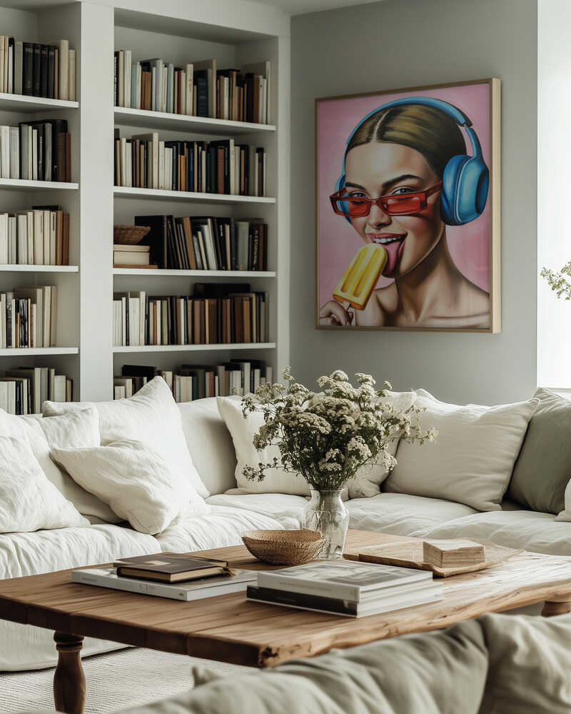 Popsicle and Music Poster