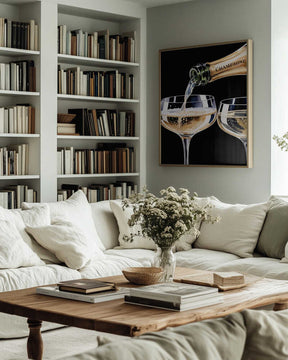 Pouring Champagne Poster