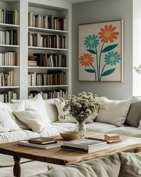 Boho Flowers Series No 8 Poster