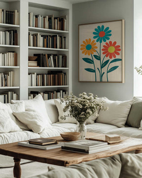 Boho Flowers Series No 9 Poster