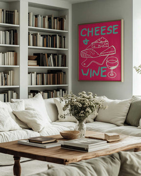 A4 Cheese & Wine 01.png Poster
