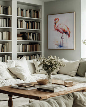 Flamingo Watercolor Poster