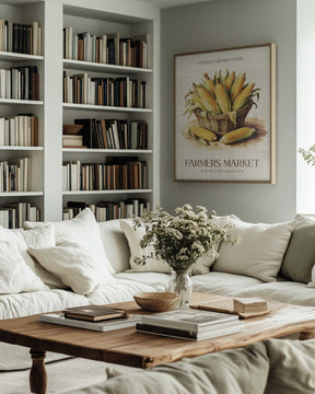 Farmers Market Corn Poster