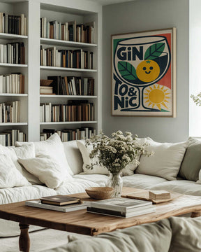 Sunny Gin and Tonic Poster