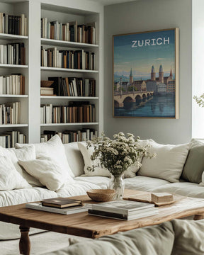 Zurich Travel Poster Poster