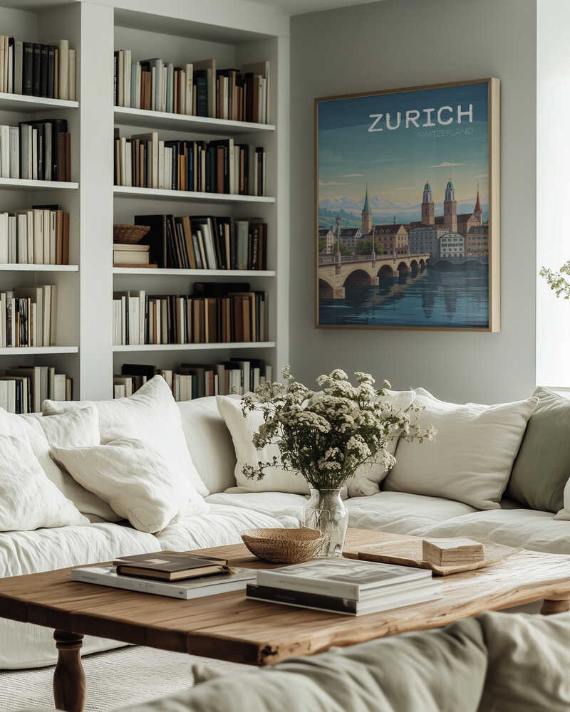Zurich Travel Poster Poster