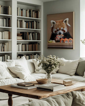 Red Panda Sushi Adventure Poster