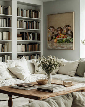 Little Monkey Feast Poster