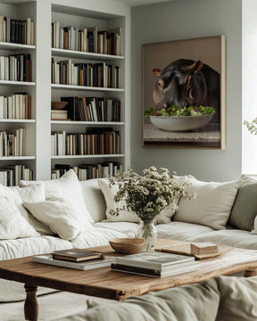 Hippo’s Green Feast Poster